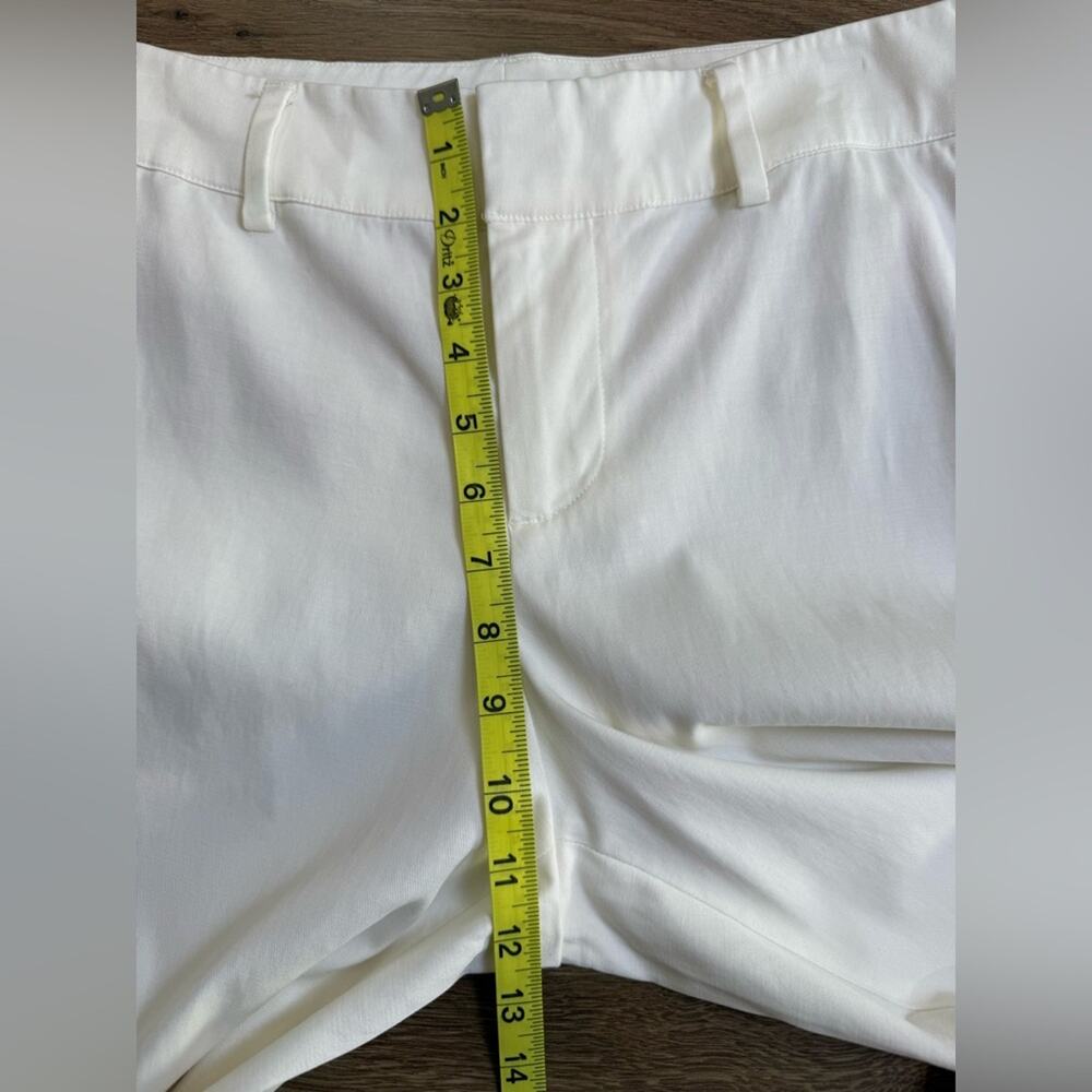 Alice + Olivia Janis Low Rise Cropped Flare Trouser Pants White Size 12 Lyocell - Picture 12 of 13
